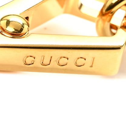Gucci Snakeskin Canvas Web Shoulder Strap Green Yellow 4 of 4
