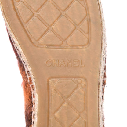 Chanel Tweed CC Espadrilles 41 Brown Pink 7 of 10