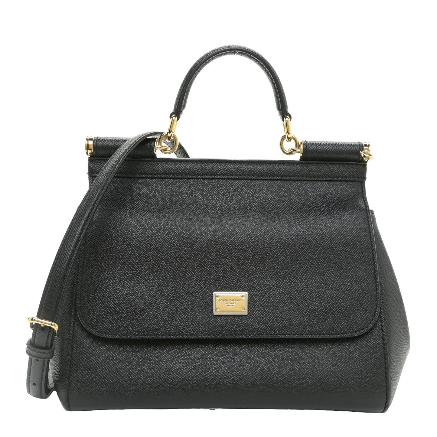 Dauphine Medium Miss Sicily Satchel Black