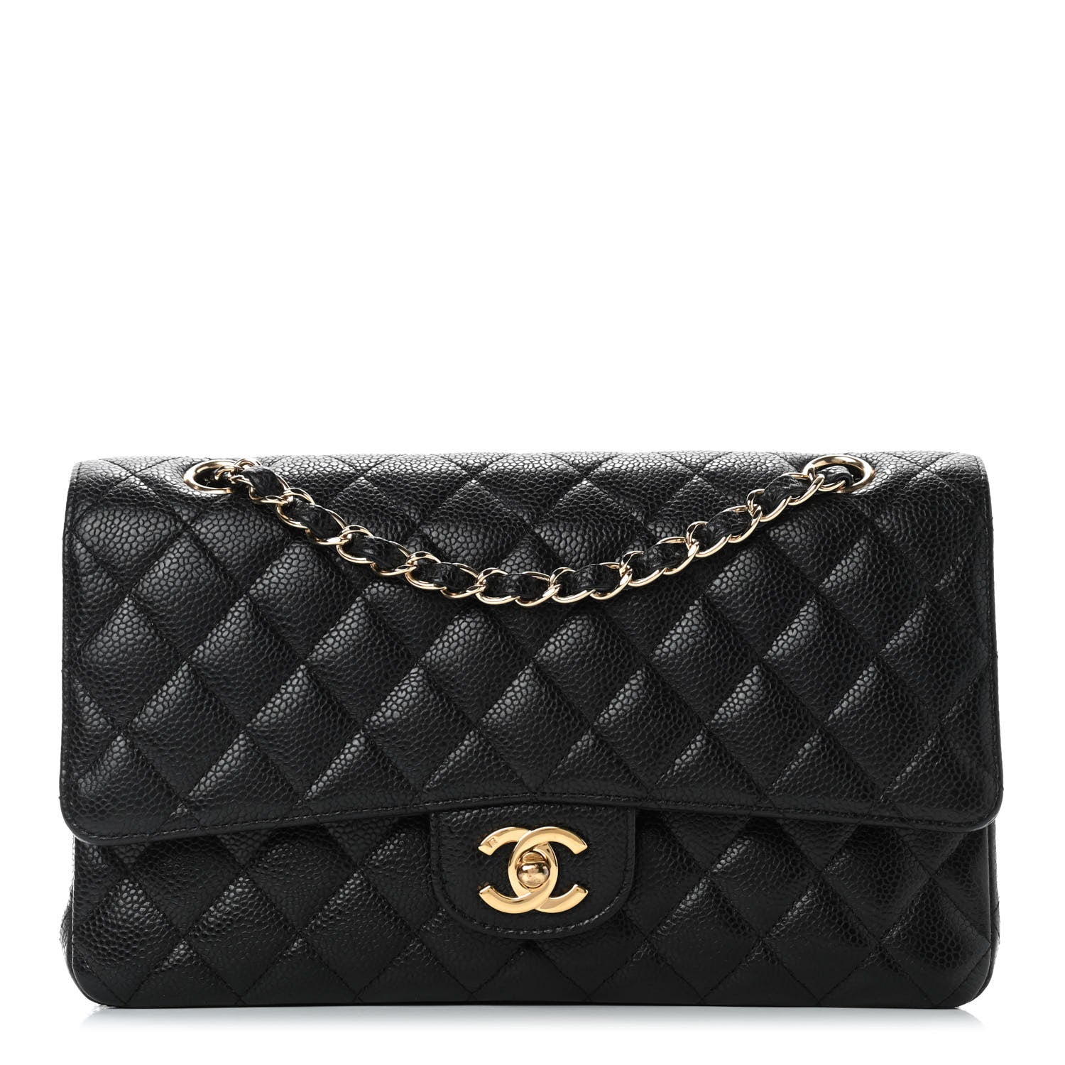 Chanel Caviar Quilted Medium Double Flap Black 1 of 17