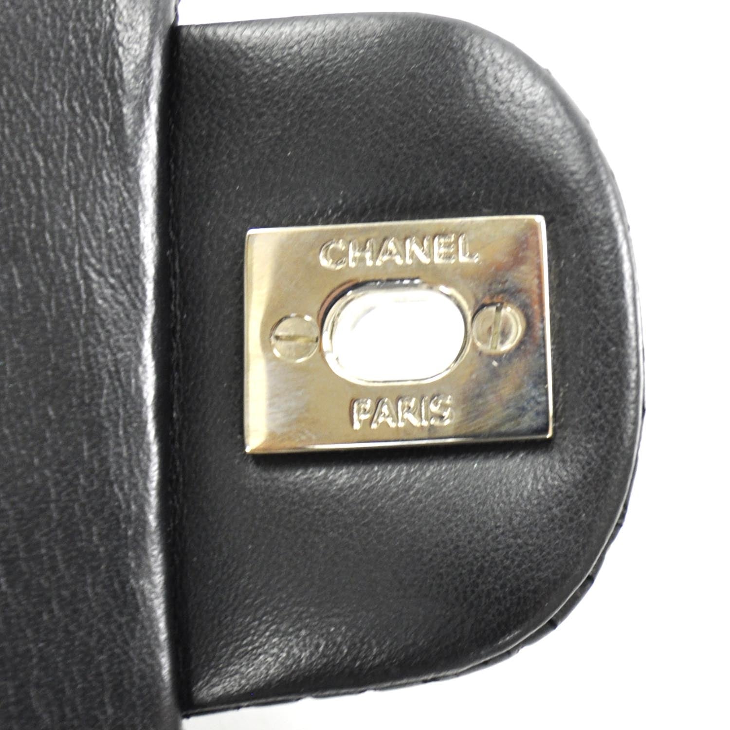 Chanel Lambskin Perforated East West Flap Black 9 of 11