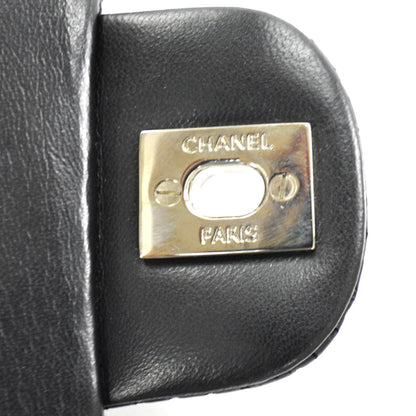 Chanel Lambskin Perforated East West Flap Black 9 of 11