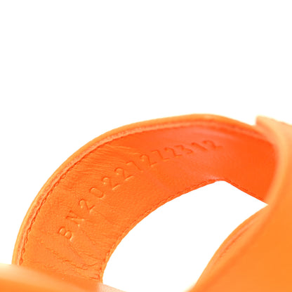 Hermes Epsom Oran Sandals 39 Orange Sunset 8 of 9