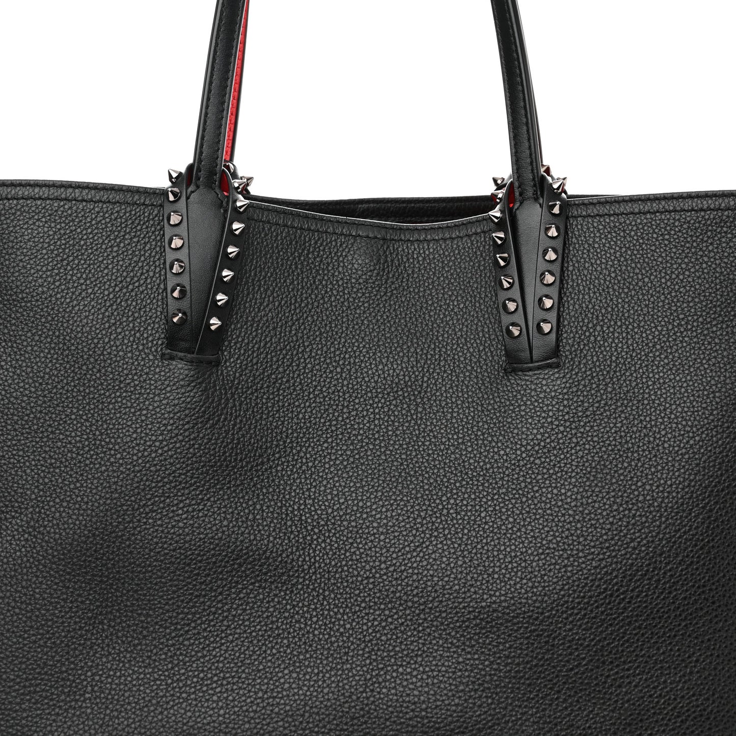 Calfskin Spikes East West Cabata Tote Black