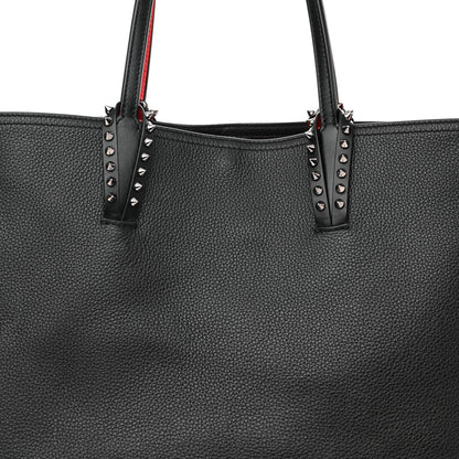 Christian Louboutin Calfskin Spikes East West Cabata Tote Black 9 of 17