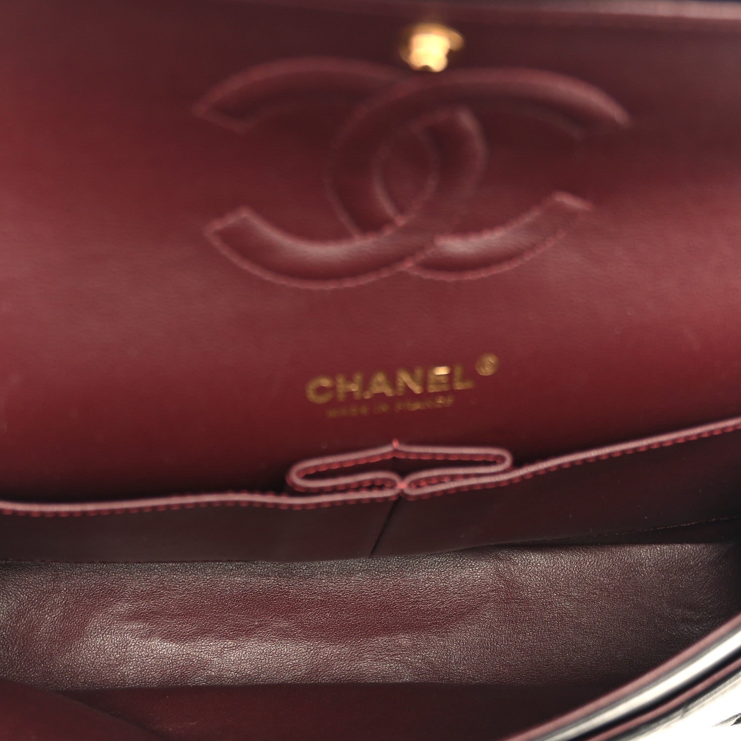 Chanel Lambskin Quilted Medium Double Flap Black 5 of 10