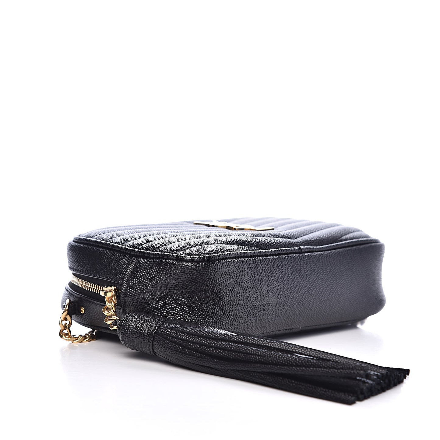 Grain De Poudre Matelasse Monogram Mini Lou Camera Bag Black