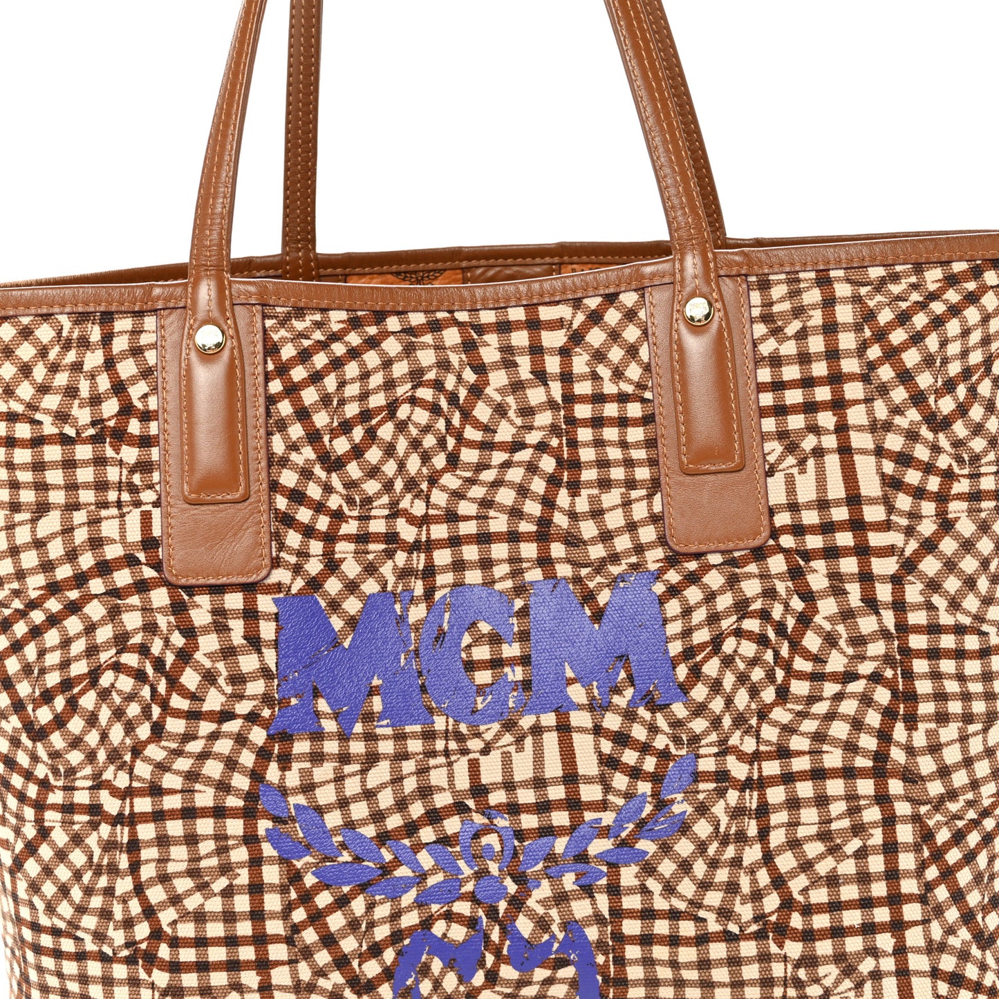 Visetos Medium Liz Reversible Shopper Tote Cognac