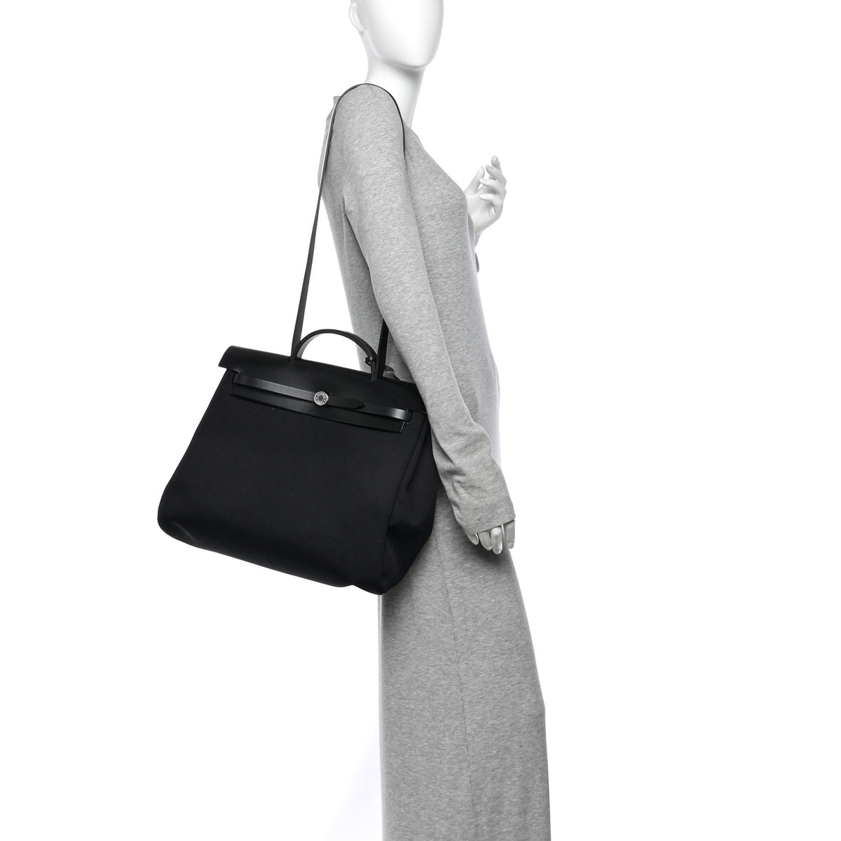 Hermes Toile Vache Hunter Herbag Zip 39 MM Black 2 of 11