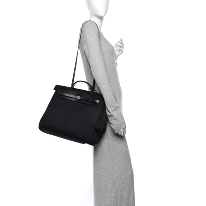 Hermes Toile Vache Hunter Herbag Zip 39 MM Black 2 of 11
