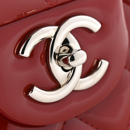 Chanel Patent Quilted Maxi Double Flap Red 11 of 13