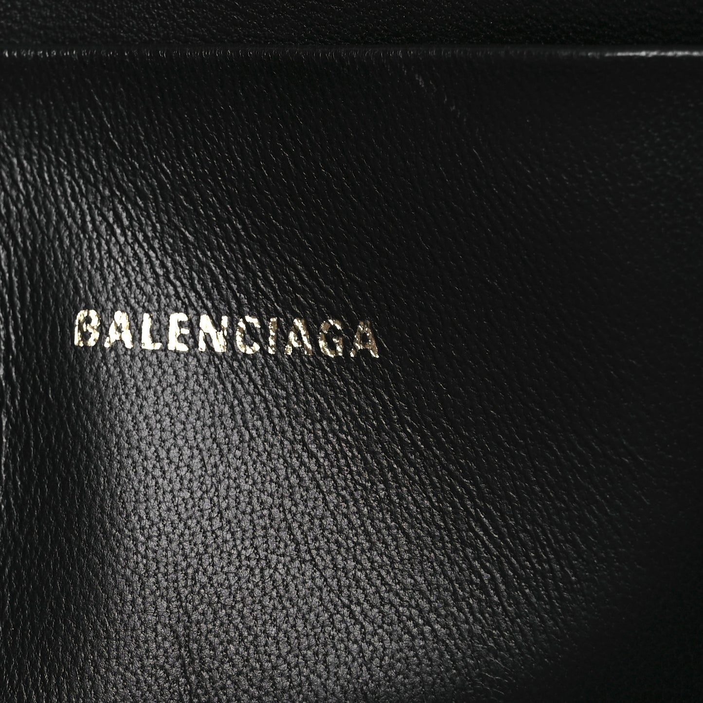 Calfskin Logo Large Zip Pouch White