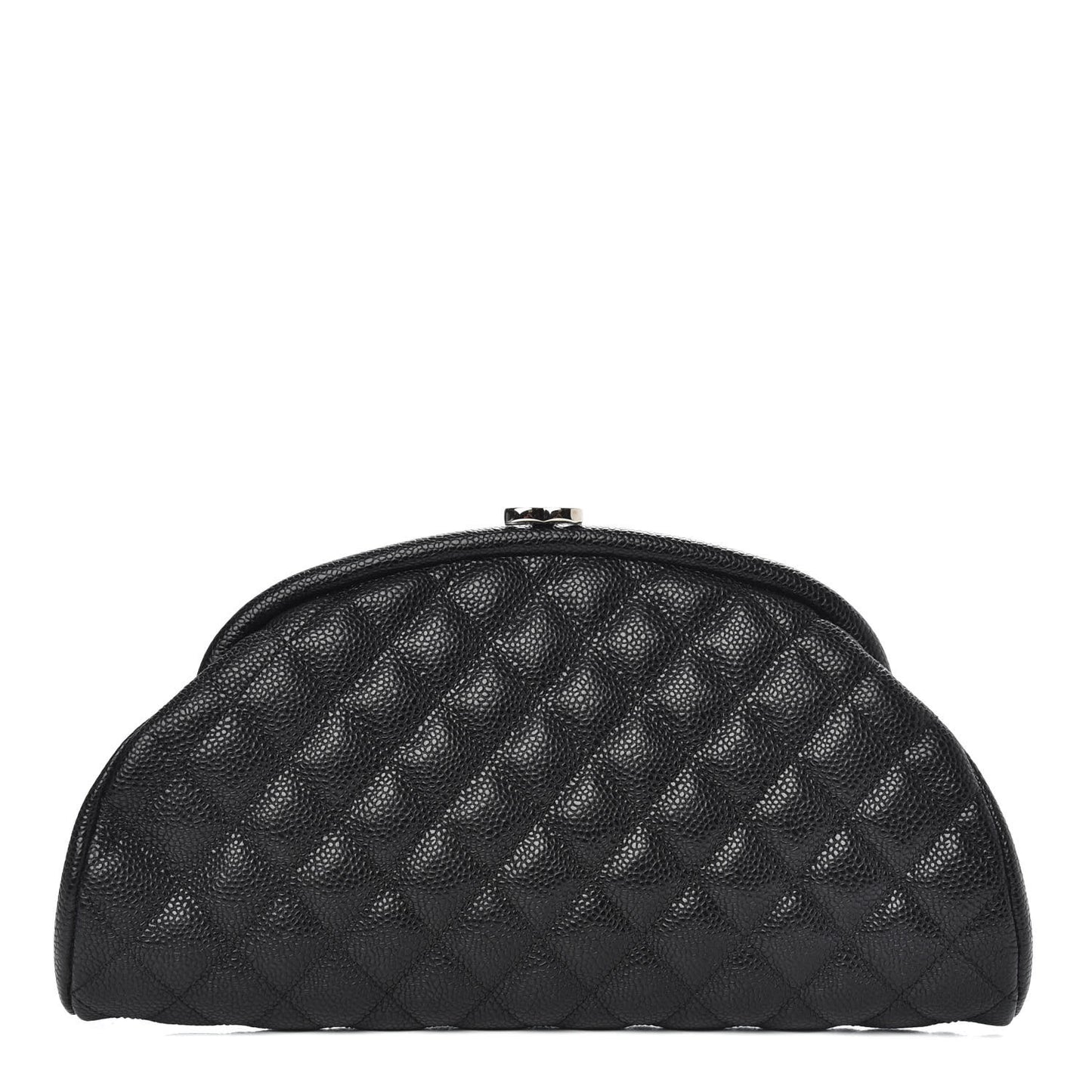Caviar Quilted Timeless Clutch Black