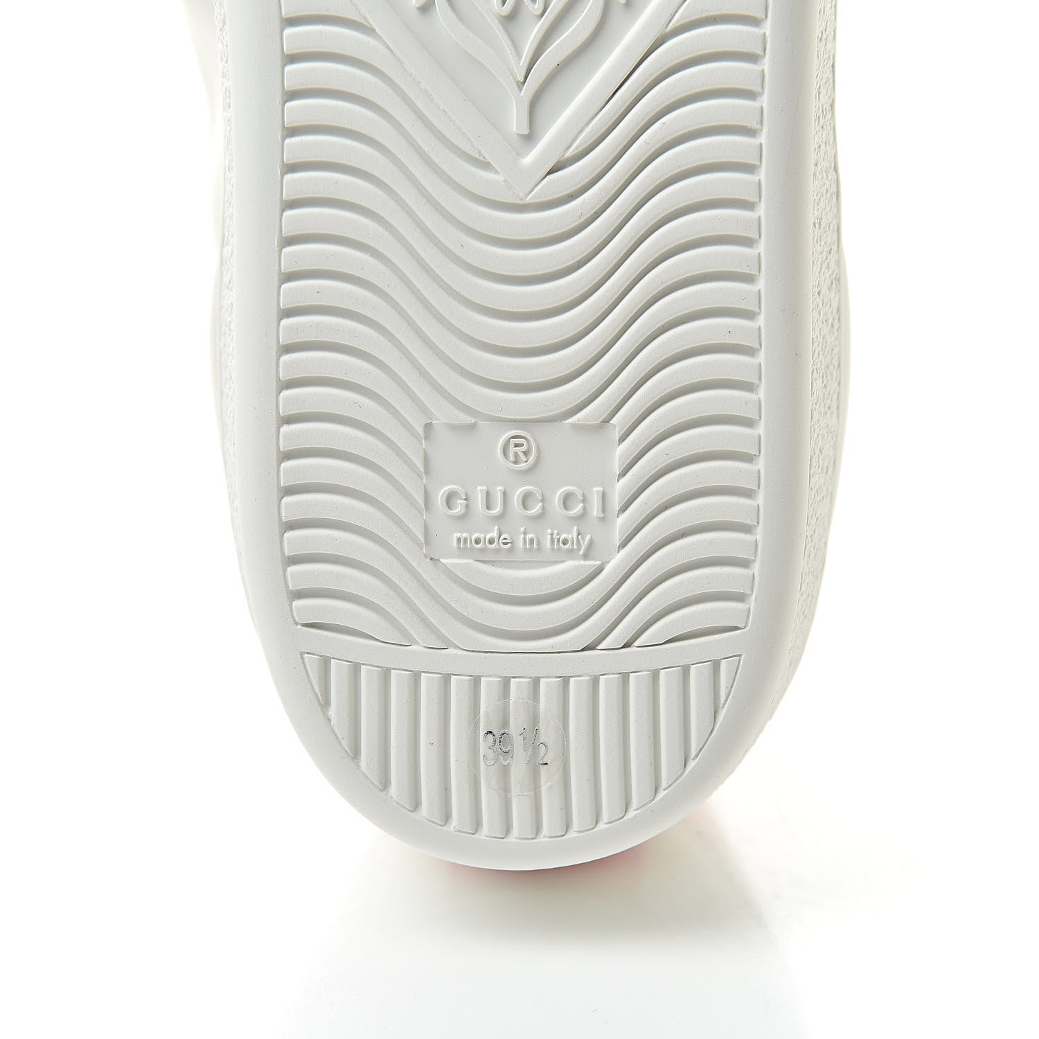 Gucci Calfskin Ayers Blind For Love Embroidered Womens Ace Sneakers 39.5 White 7 of 10