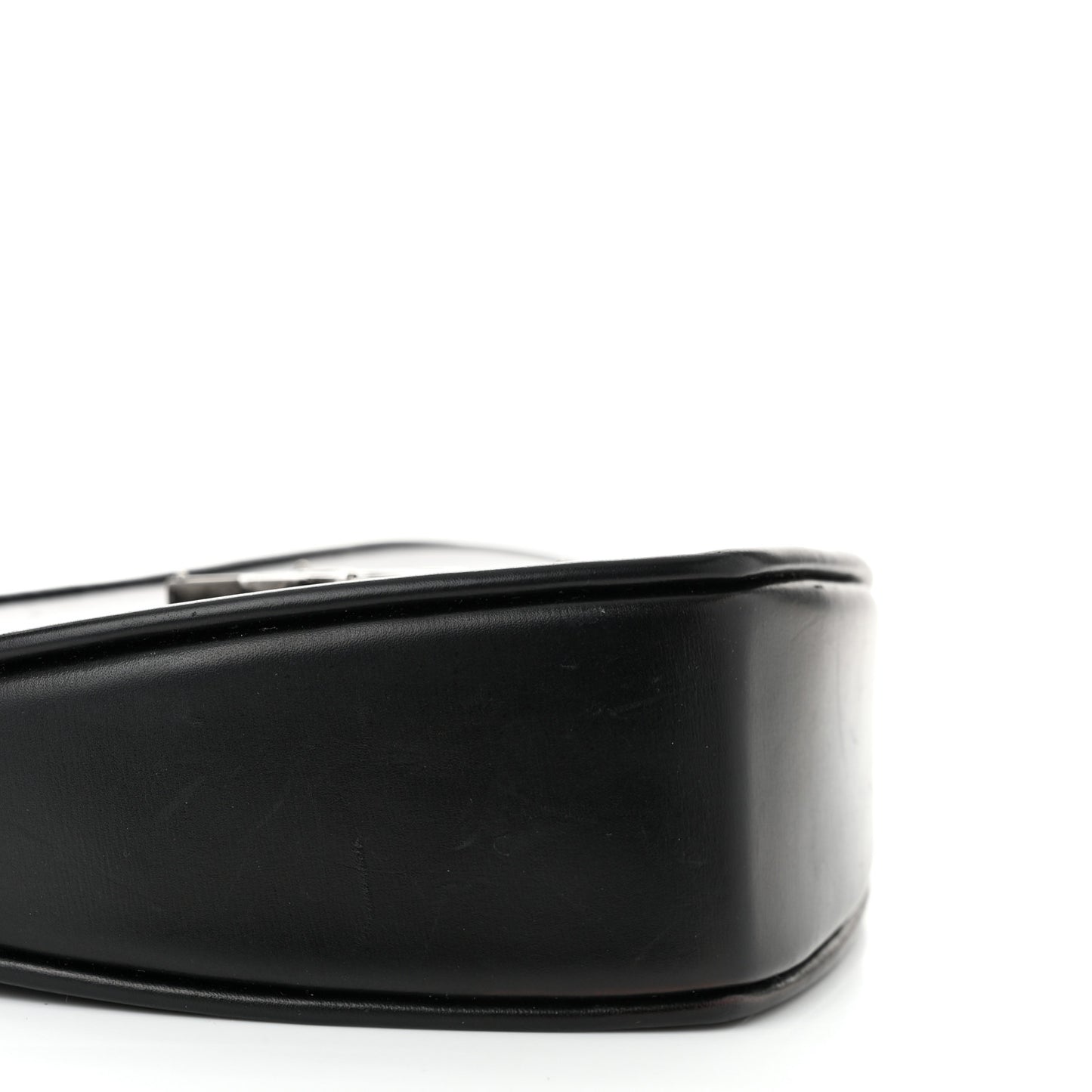 Calfskin Heart Monogram Crossbody Black