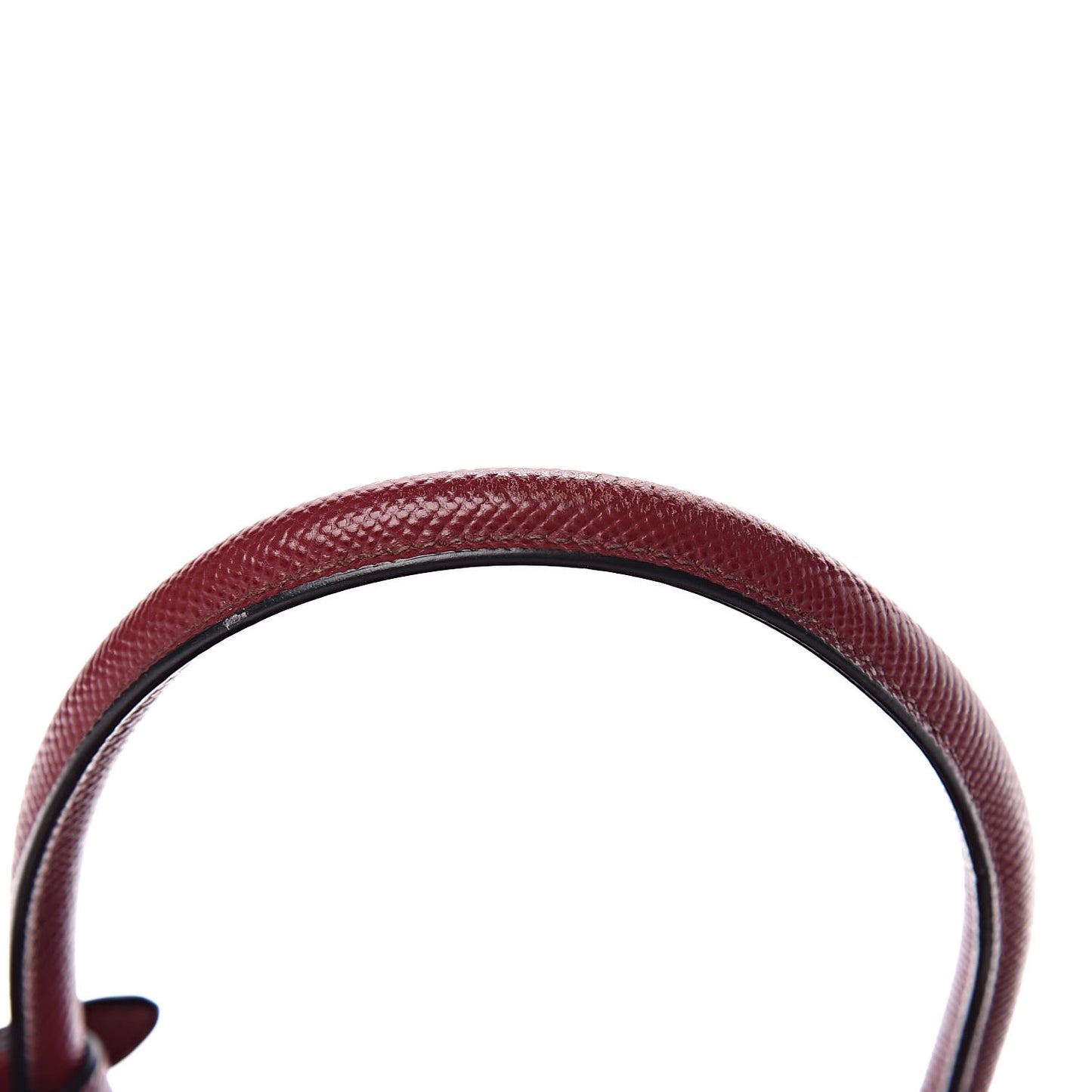 Saffiano Cuir Small Twin Tote Cherry