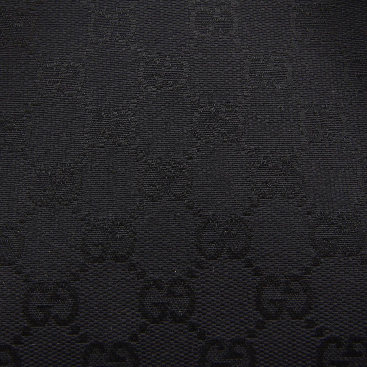 Monogram Leather Shoulder Bag Black