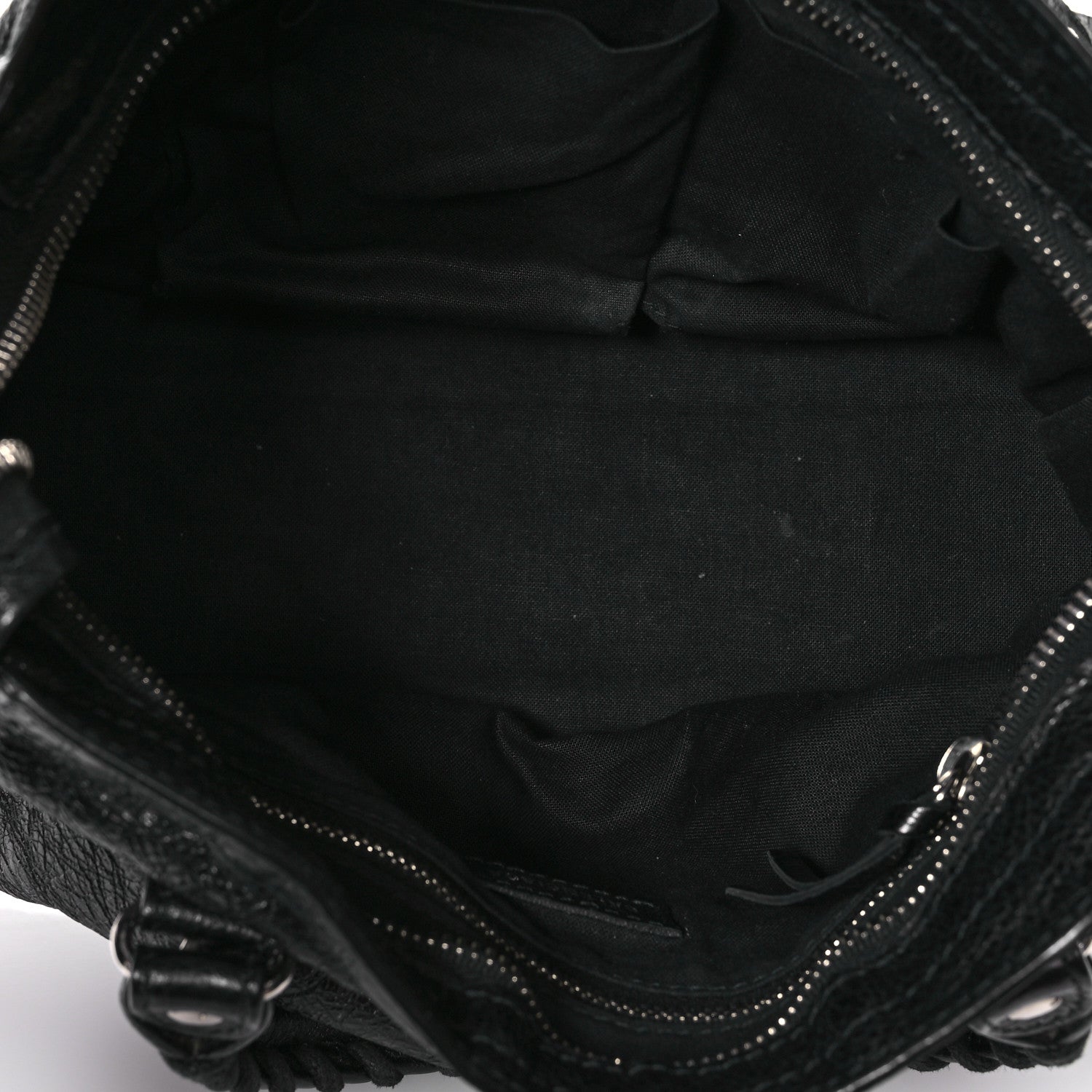 Balenciaga Agneau Classic Hardware S City Logo Strap Black White 6 of 12