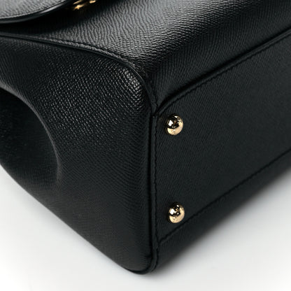 Dolce & Gabbana Dauphine Medium Miss Sicily Satchel Black 9 of 10