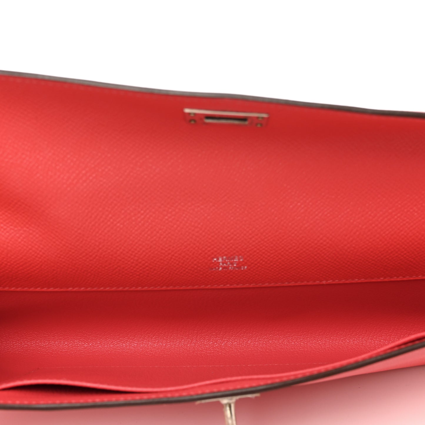 Epsom Kelly Cut Clutch Pochette Rose Jaipur
