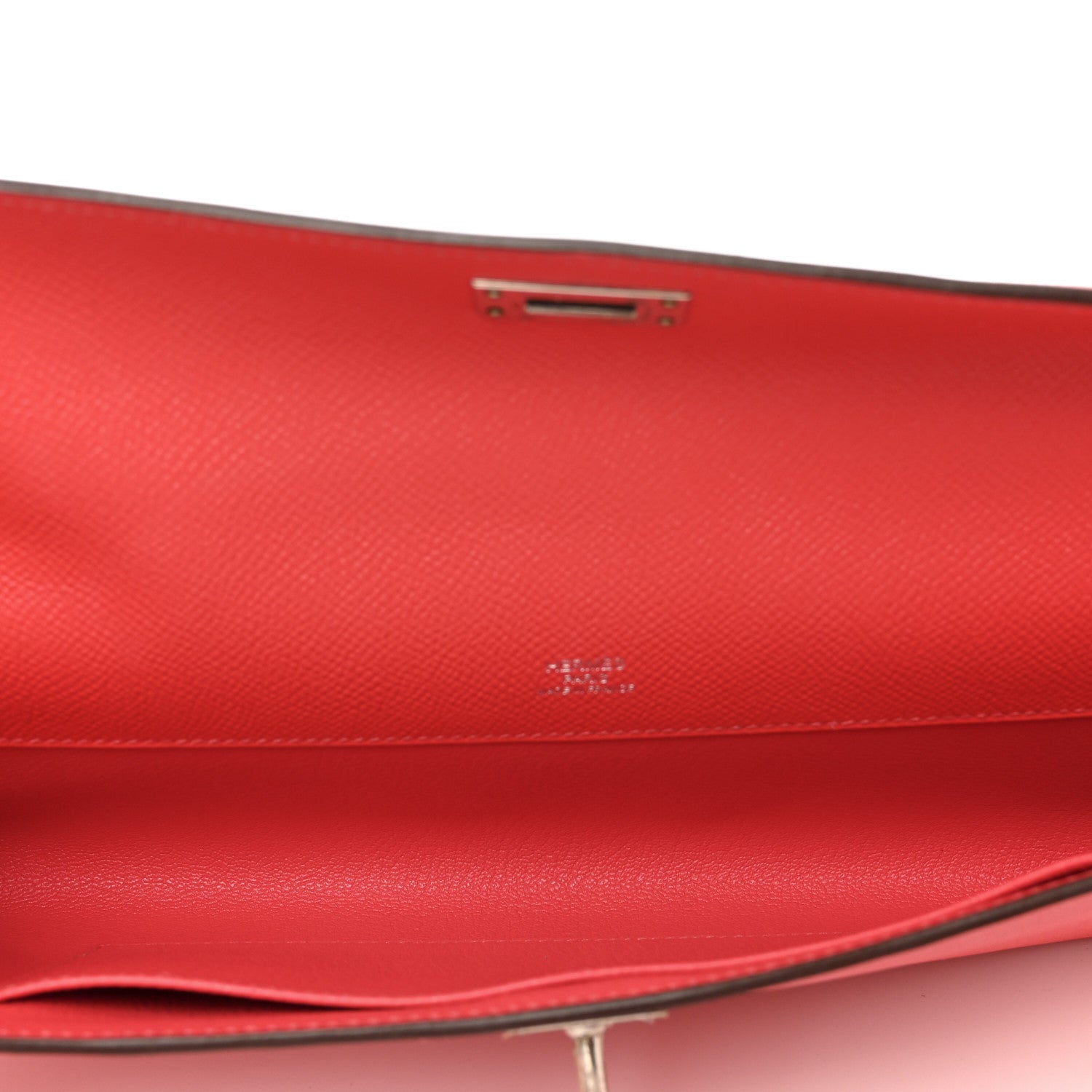 Hermes Epsom Kelly Cut Clutch Pochette Rose Jaipur 5 of 8