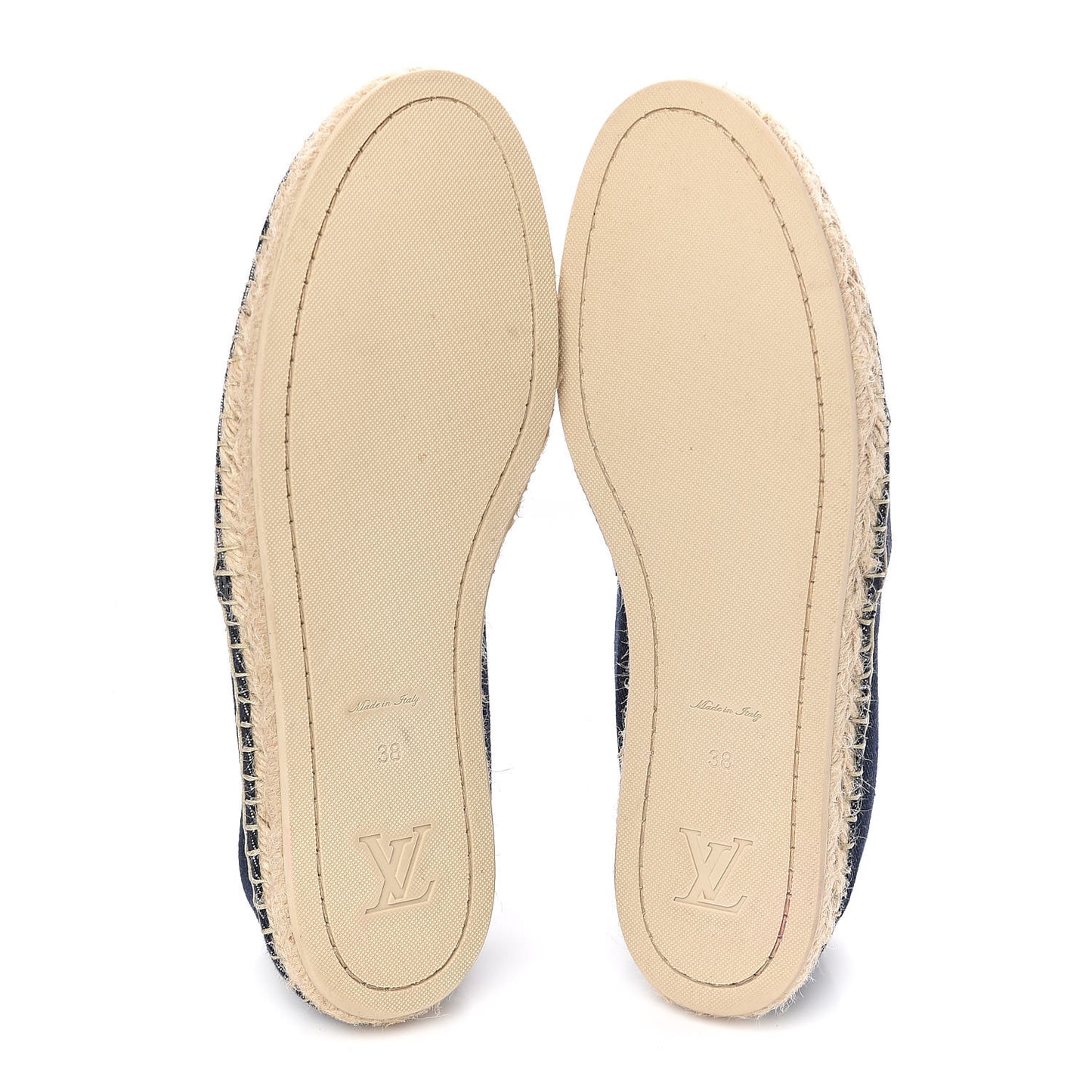 Canvas Waterfall Espadrille Flats 38 Marine