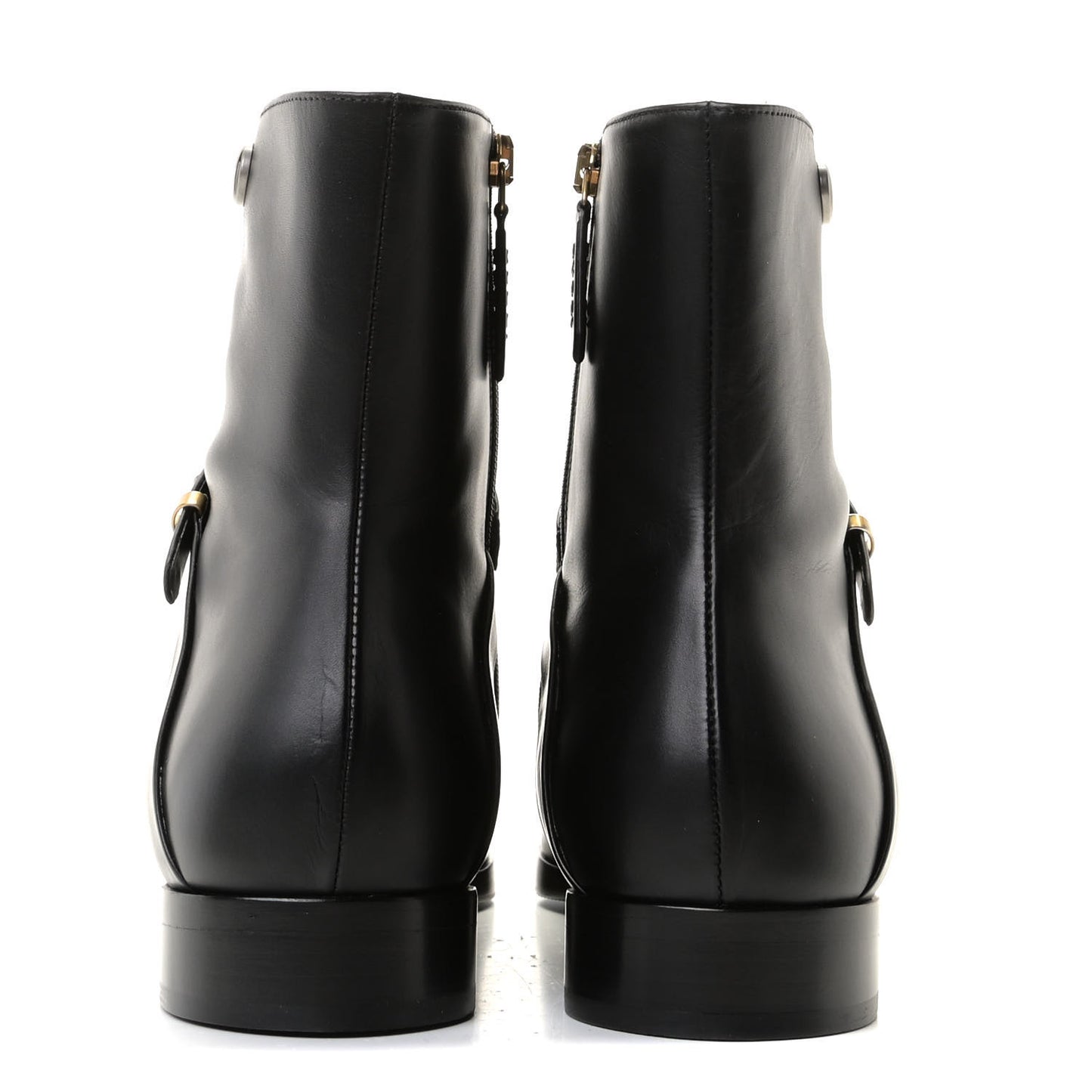 Calfskin Womens GG Ankle Boots 42 Black
