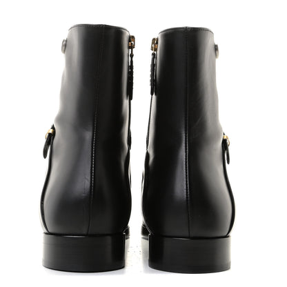 Gucci Calfskin Womens GG Ankle Boots 42 Black 5 of 8