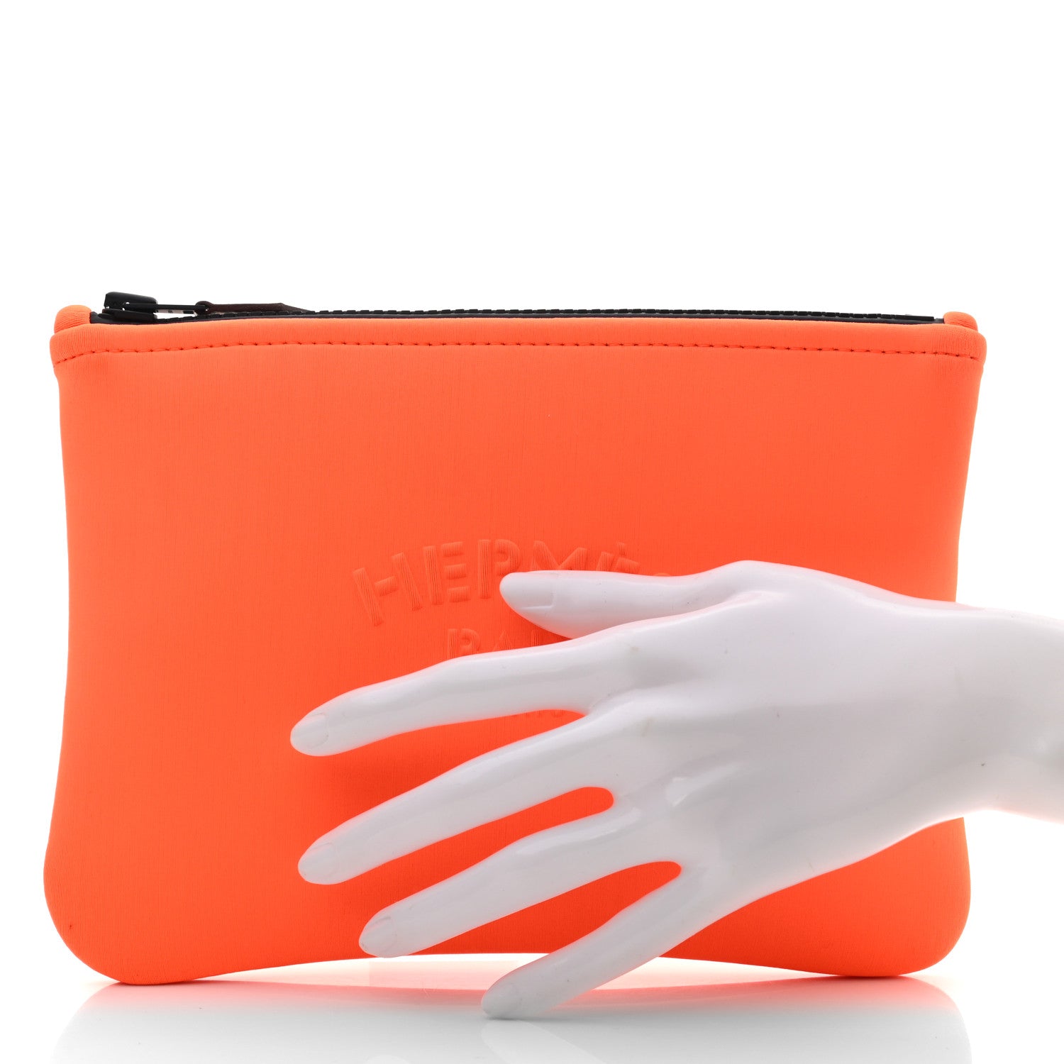Hermes Neoprene Small Neobain Case Orange 2 of 9
