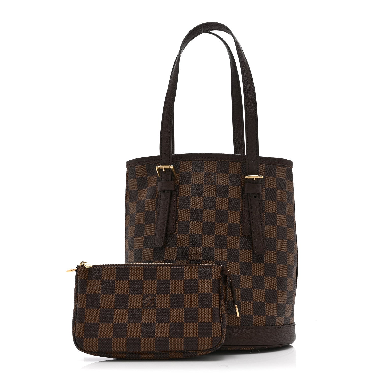 Louis Vuitton Damier Ebene Marais Bucket 23 3 of 11