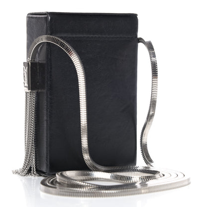 Saint Laurent Lambskin Smoking Box Crossbody Black 2 of 4