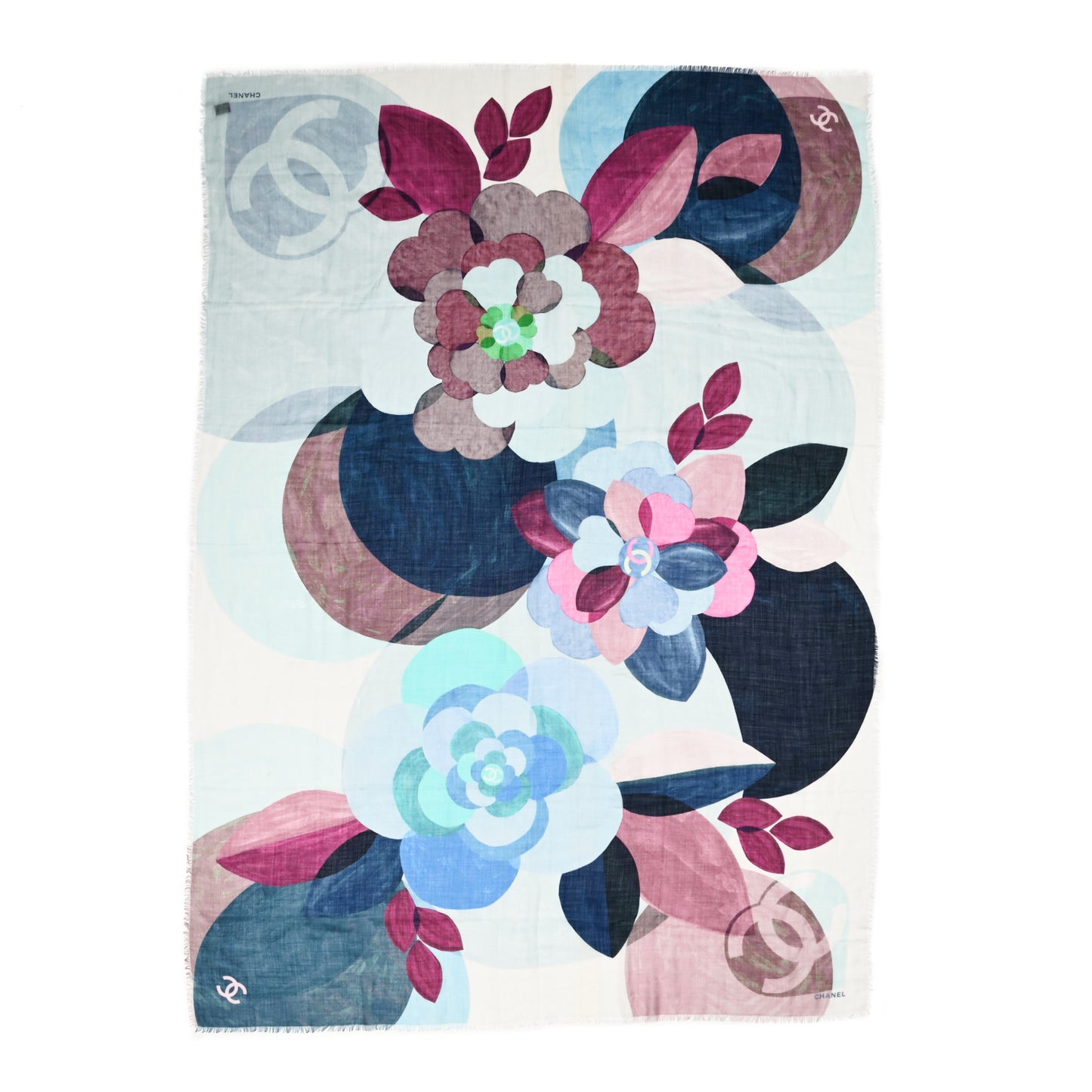 Cashmere CC Floral Stole Multicolor