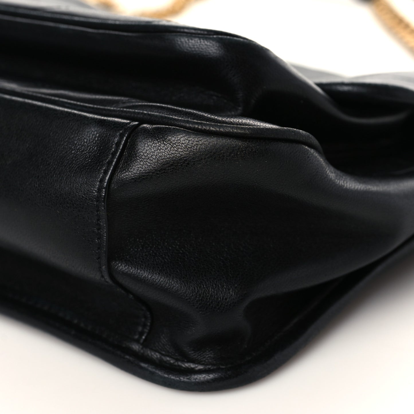 Lambskin Matelasse Monogram Medium Niki Chain Satchel Black