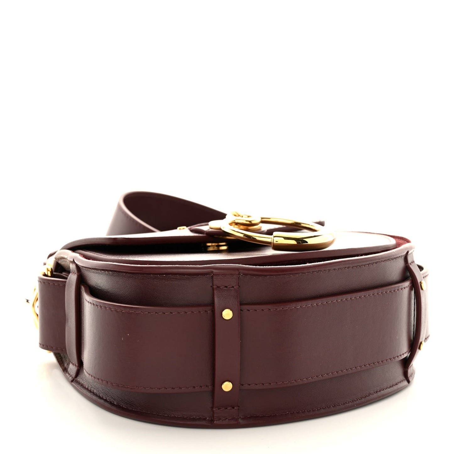 Calfskin Small Tess Bag Burnt Brown
