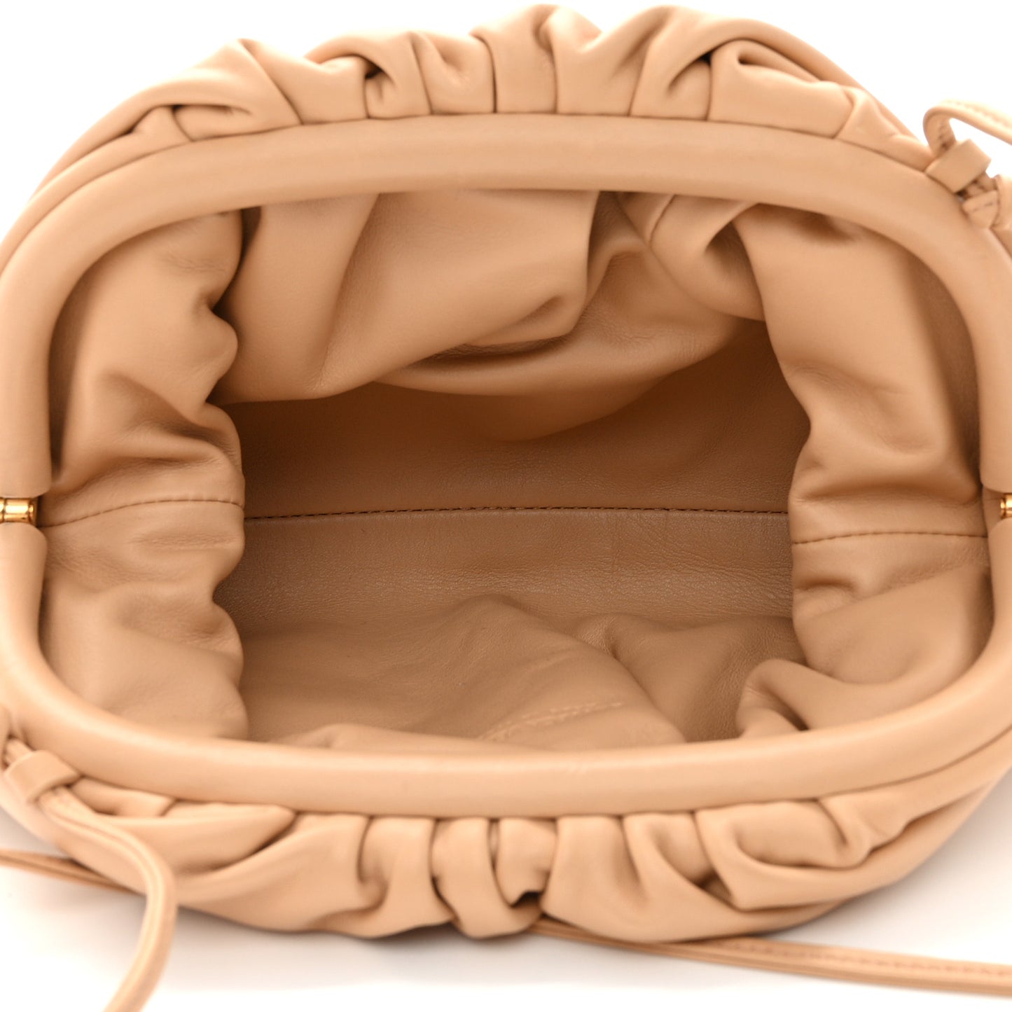 Butter Calfskin The Mini Pouch Almond