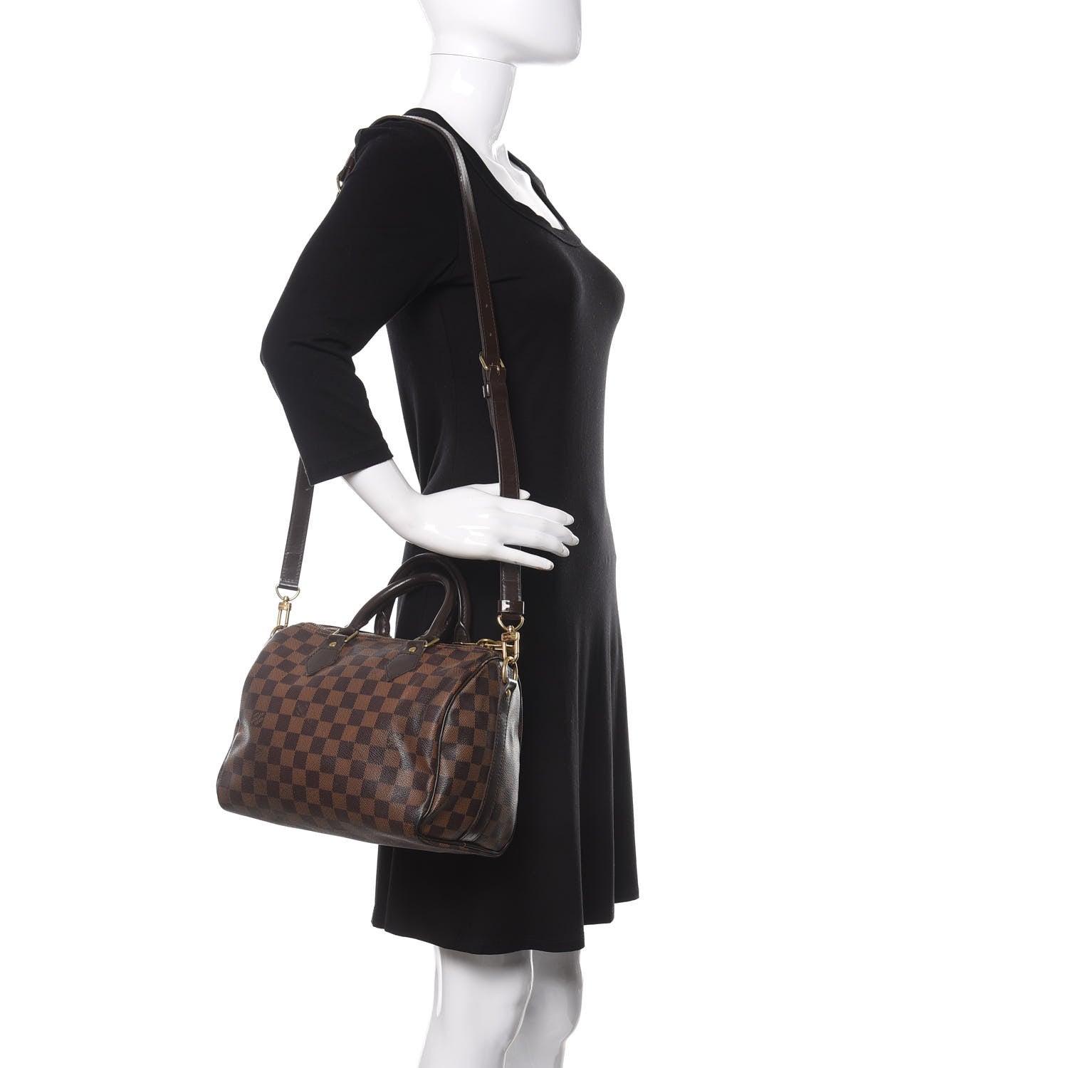 Louis Vuitton Damier Ebene Speedy Bandouliere 25 2 of 20