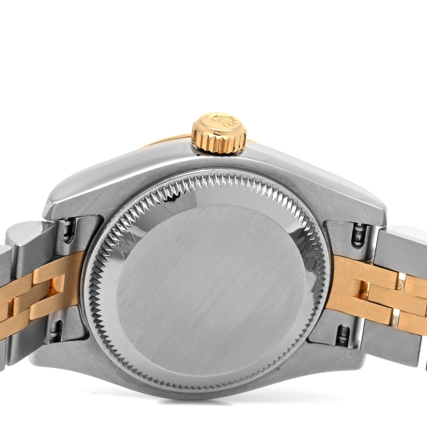 Rolex Stainless Steel 18K Yellow Gold Diamond 26mm Oyster Perpetual Datejust Watch Silver 179173 4 of 4