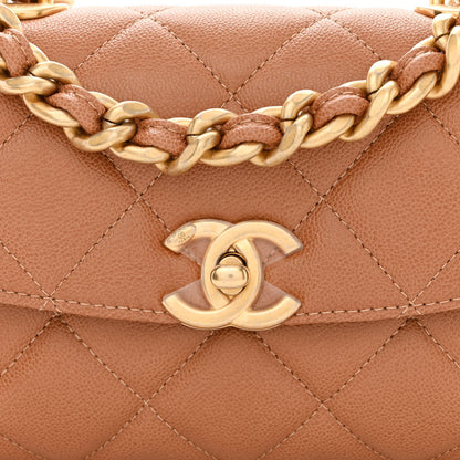Chanel Caviar Quilted Small Flap Dark Beige 8 of 11