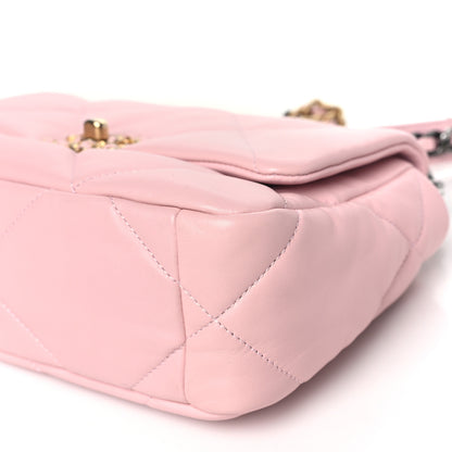 Chanel Lambskin Quilted Medium Chanel 19 Flap Light Pink 10 of 11