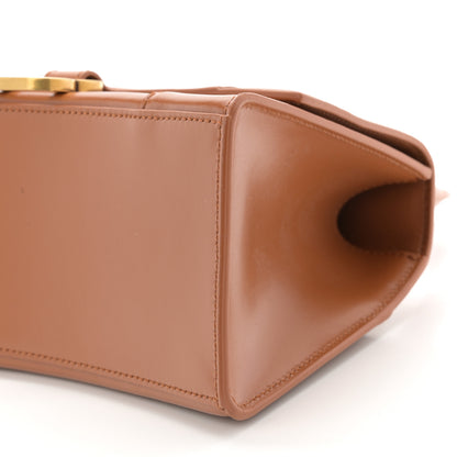 Balenciaga Shiny Box Calfskin Small Hourglass Top Handle Bag Camel 10 of 10