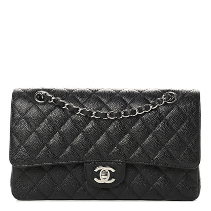Chanel Caviar Quilted Medium Double Flap Black 1 of 12