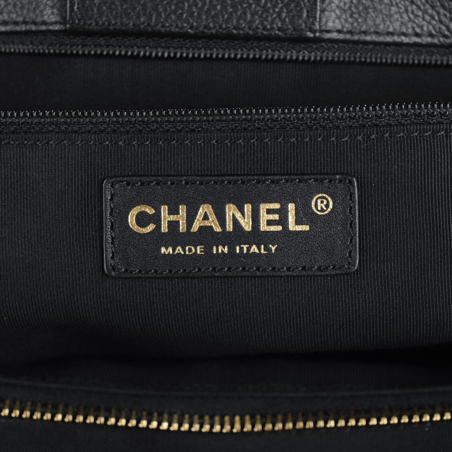 Calfskin Cerf Executive Shopper Tote Black