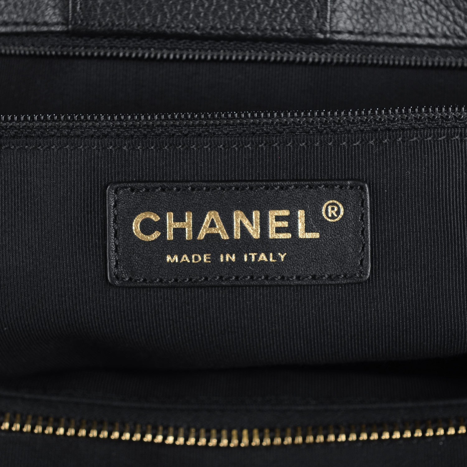 Chanel Calfskin Cerf Executive Shopper Tote Black 6 of 7