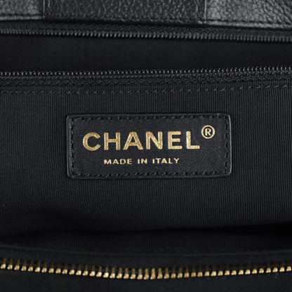 Chanel Calfskin Cerf Executive Shopper Tote Black 6 of 7