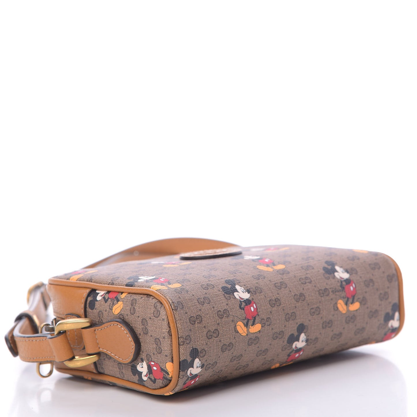 X DISNEY Mini Vintage GG Supreme Monogram Mickey Mouse Shoulder Bag Beige Vintage Sun Oil