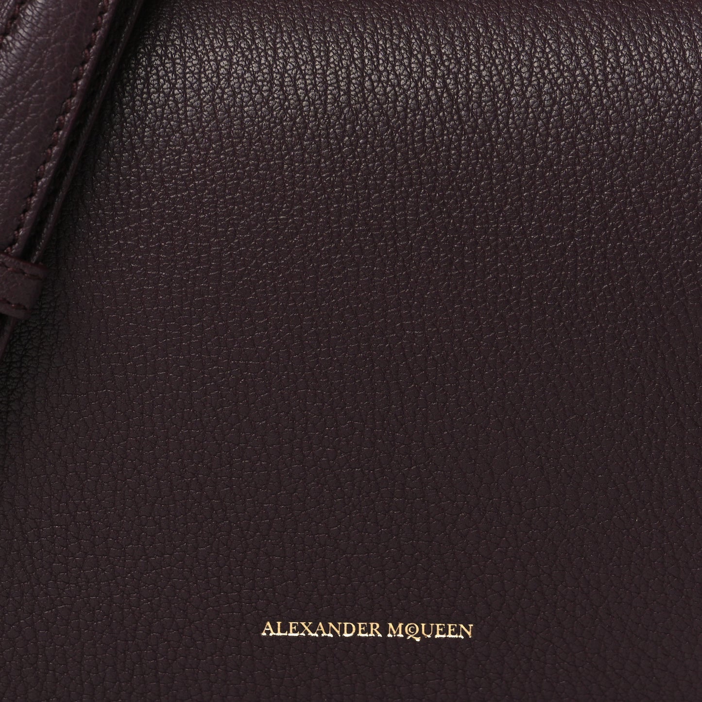 Fine Grain Goatskin Box Shoulder Bag 19 Bordeaux