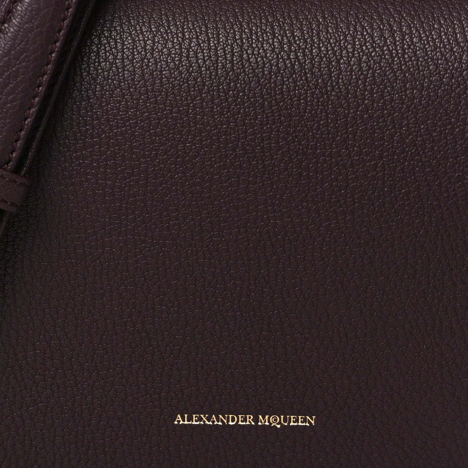 Alexander McQueen Fine Grain Goatskin Box Shoulder Bag 19 Bordeaux 8 of 10
