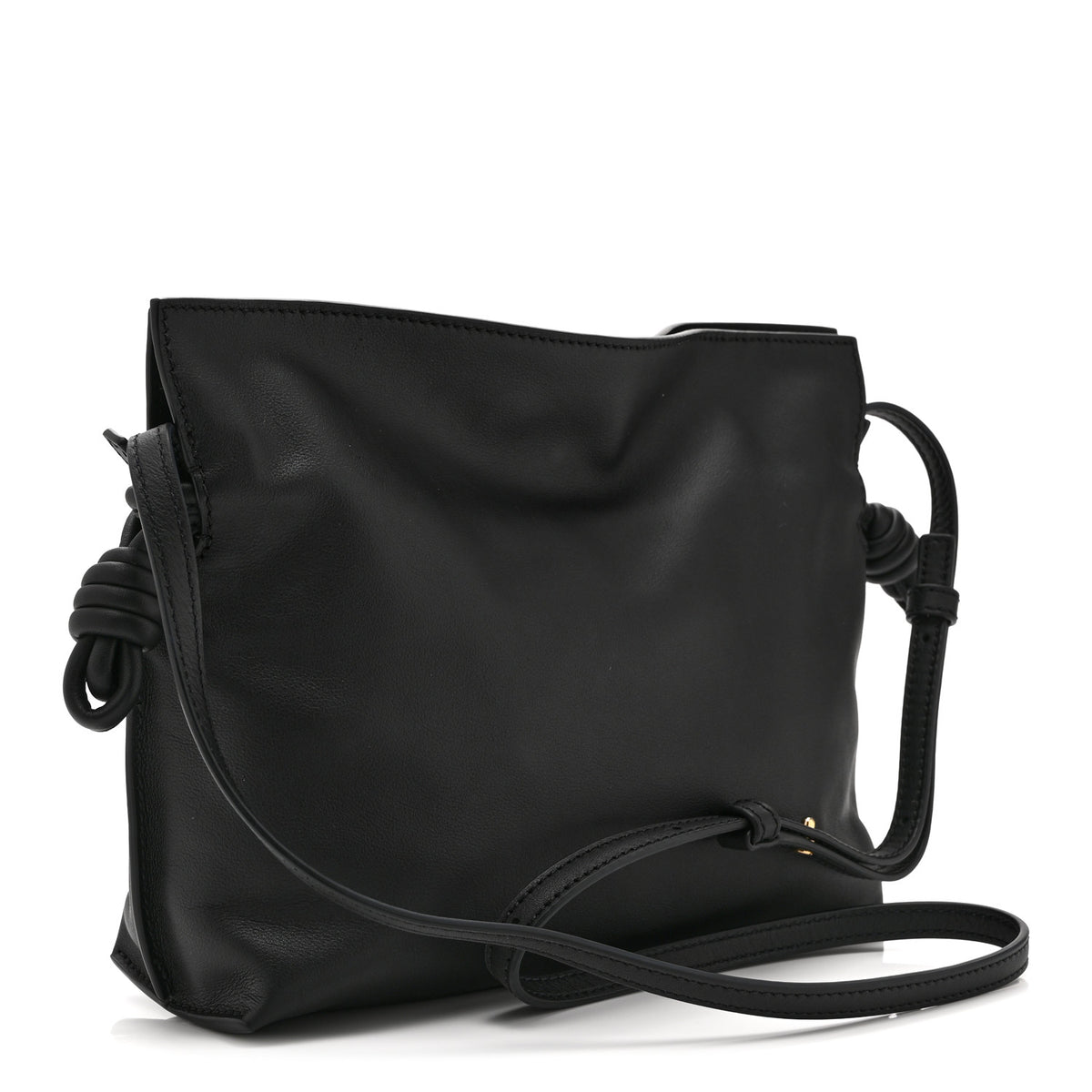 Loewe Calfskin Mini Flamenco Knot Clutch Black 3 of 10