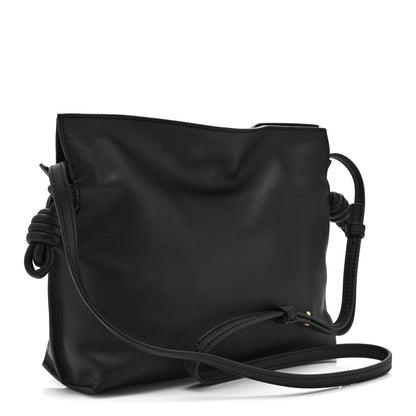 Loewe Calfskin Mini Flamenco Knot Clutch Black 3 of 10