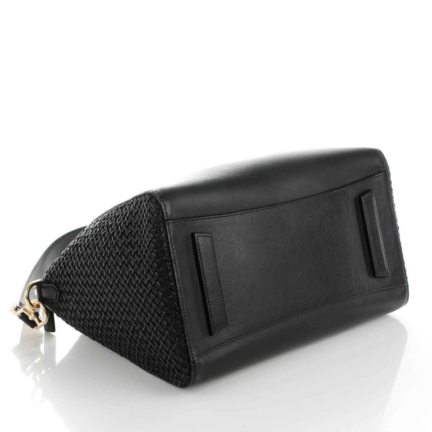 Givenchy Smooth Calfskin Woven Medium Antigona Black 4 of 7